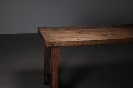 Image 1 of Popular Crafts Alter Bauernhoftisch aus massivem Kiefernholz