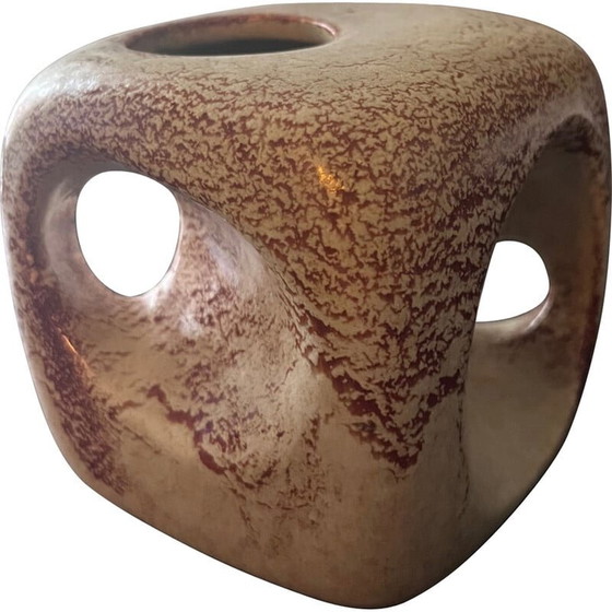 Image 1 of Bertoncello Vase im brutalistischen Stil von Roberto Rigon, Italien 1960