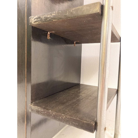 Image 1 of Vintage-Wandschrank aus Holz und Metall, 1920