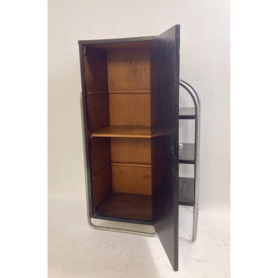 Image 1 of Vintage-Wandschrank aus Holz und Metall, 1920