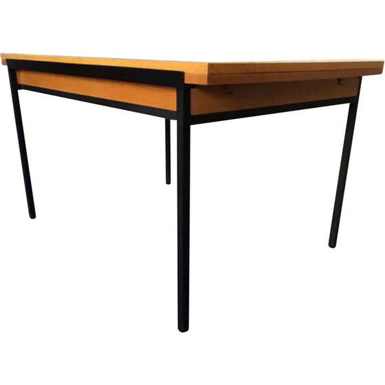 Image 1 of Vintage Esszimmertisch mit Mahagoni-Furnier von Charron, französisch 1950