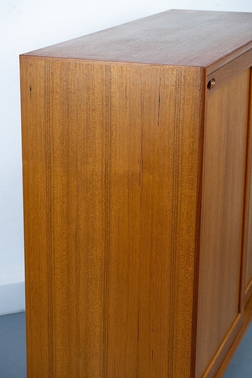 Danish Teak Cabinet by H. W. Klein for Bramin, 1960s