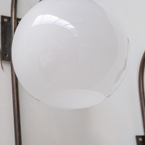 Image 1 of Ein Paar italienische Glaswandlampen aus der Mitte des Jahrhunderts, 1960er Jahre
