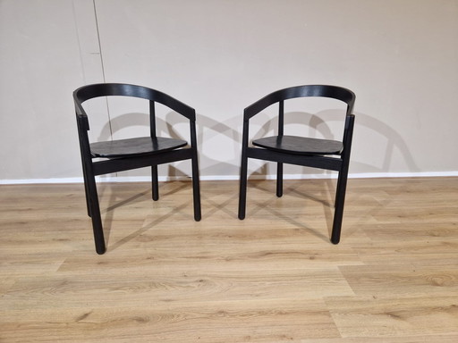 2X Fest Homerun Dining Chair - Schwarz - Holz - Neuer Zustand