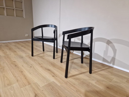 2X Fest Homerun Dining Chair - Schwarz - Holz - Neuer Zustand