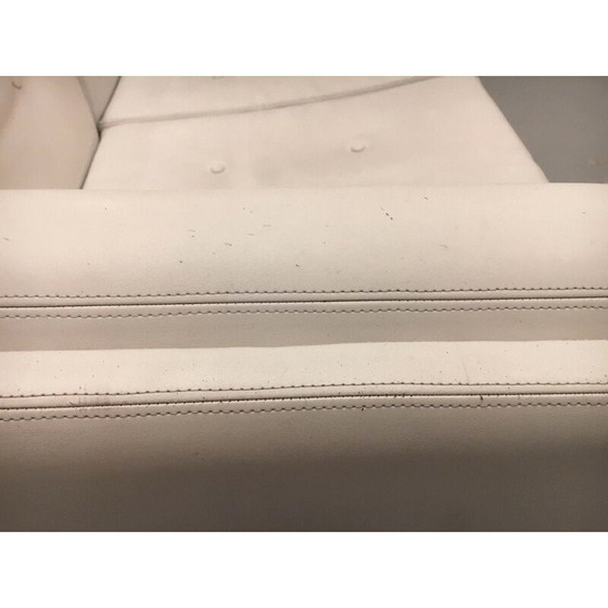 Image 1 of Weißes Skai-Sofa von Mario Scheichenbauer für Zanotta, Italien, 1965