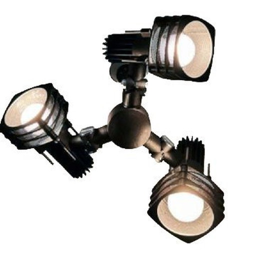 Vintage Pendelleuchte - 3 Spots - Rolly System - 1980