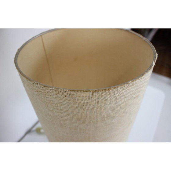 Image 1 of Vintage-Tischlampe aus Ahornholz, Papier und Jute von Antonín Hepnar, Tschechoslowakei 1970er Jahre