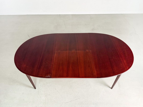 Image 1 of Ausziehbarer Mid Century Esstisch Vintage Dunkel Holz 1960Er