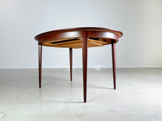 Image 1 of Ausziehbarer Mid Century Esstisch Vintage Dunkel Holz 1960Er