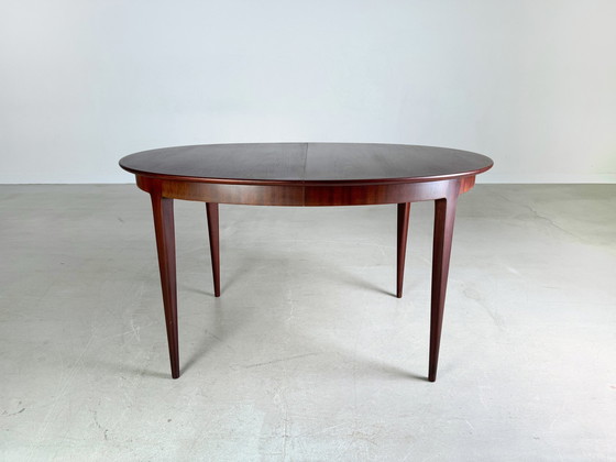 Image 1 of Ausziehbarer Mid Century Esstisch Vintage Dunkel Holz 1960Er