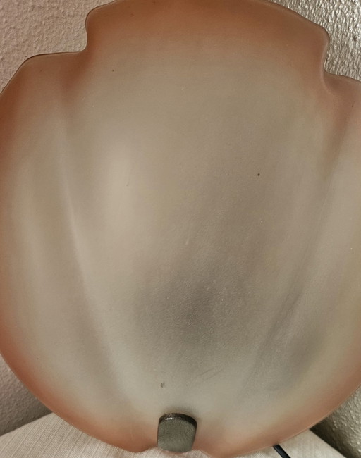 Vintage Wandlampe in Muschelform