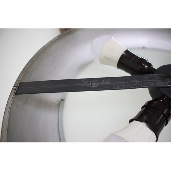 Image 1 of Vintage Bauhaus Metall Pendelleuchte Funktionalismus UFO von Josef Hurka für Napako, Tschechoslowakei 1940