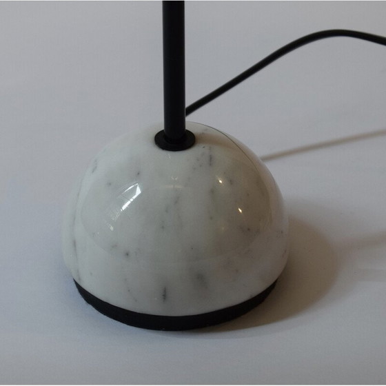 Image 1 of Vintage-Lampe Kuta aus geädertem Marmor und Metall von Vico Magistretti für Oluce, Italien 1978