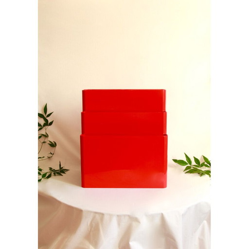 Vintage 6 Packs Zeitschriftenständer von G.Stoppino für Kartell Italien 1972s