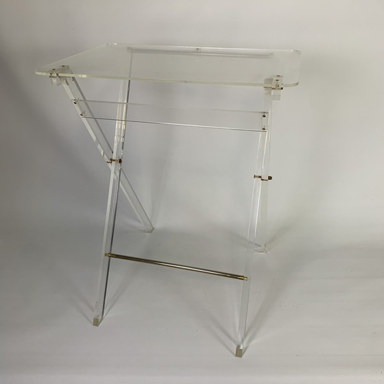 Image 1 of Plexiglas-Klapptisch, 1970er Jahre