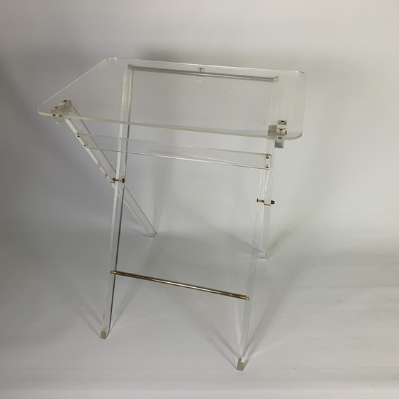 Image 1 of Plexiglas-Klapptisch, 1970er Jahre