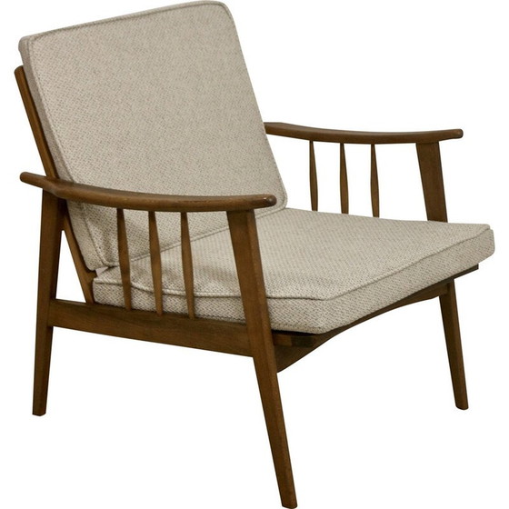 Image 1 of Skandinavischer Vintage-Sessel aus Buchenholz, 1960
