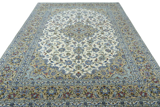 Handgeknüpfter Keshan Kork Orientteppich – 347 X 252 Cm