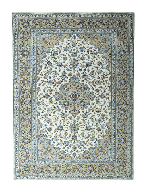 Handgeknüpfter Keshan Kork Orientteppich – 347 X 252 Cm
