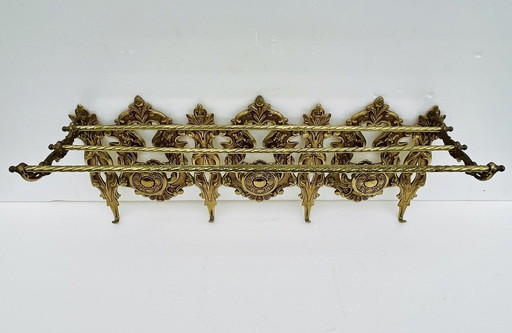 Bronze, Vintage Louis Xv Stil, Wandgarderobe und Regal, 1960S