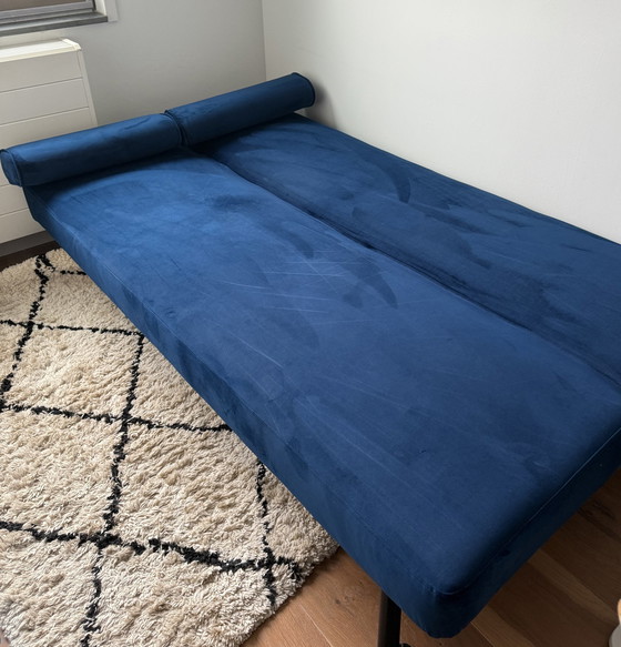 Image 1 of  Samt 3-Sitzer Sofa Salvador mit Schlaffunktion