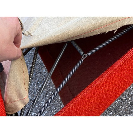 Image 1 of Roter Vintage-Sessel von Pierre Guariche, 1958