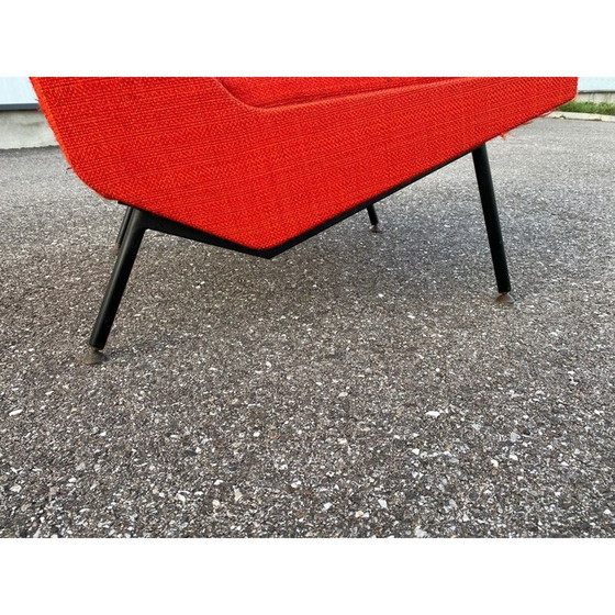 Image 1 of Roter Vintage-Sessel von Pierre Guariche, 1958