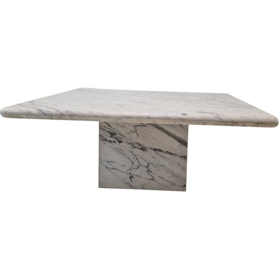 Image 1 of Italienischer Couchtisch aus Carrara-Marmor, 1980er Jahre