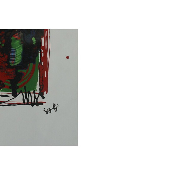 Image 1 of Vintage-Gemälde auf Papier von Rosario Calì, 1960