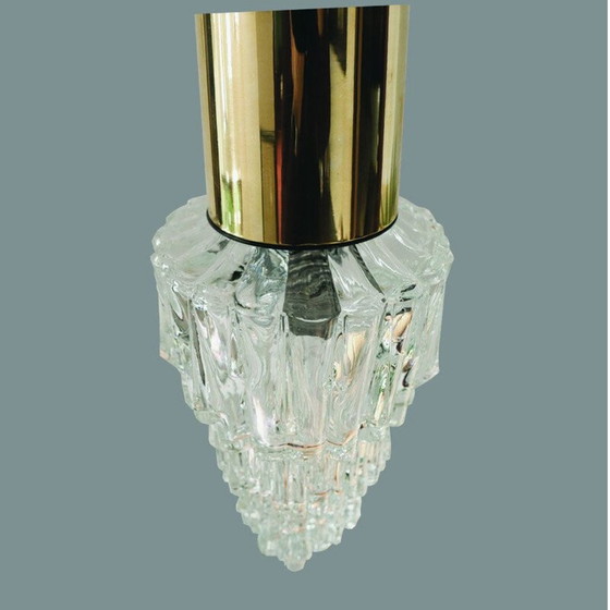 Image 1 of Vintage-Pendelleuchte aus Blasenglas von Helena Tynell für Glashütte Limburg, Deutschland 1960er Jahre