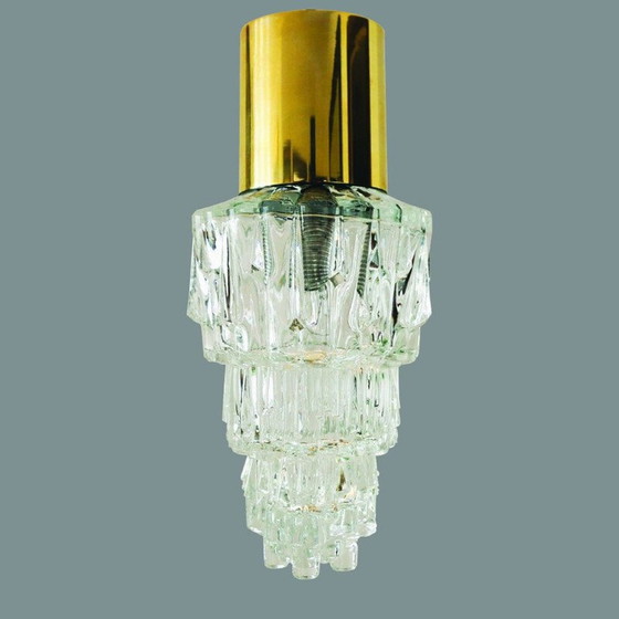 Image 1 of Vintage-Pendelleuchte aus Blasenglas von Helena Tynell für Glashütte Limburg, Deutschland 1960er Jahre