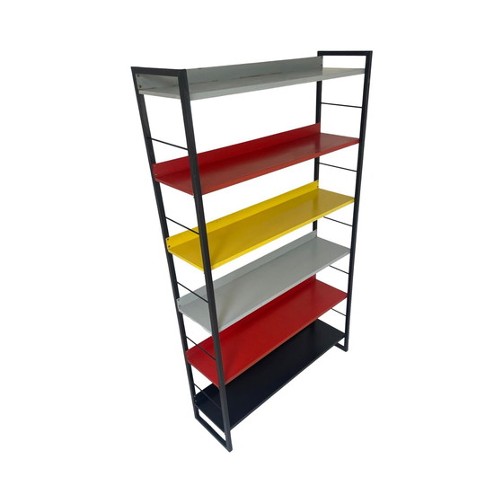 Image 1 of Tomado Holland - Modulair Wandsystem / Bücherregal - Sehr groß - Multicolor - Metall - Niederlande, ca. 1960er Jahre