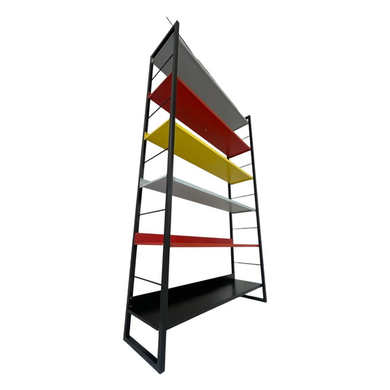Image 1 of Tomado Holland - Modulair Wandsystem / Bücherregal - Sehr groß - Multicolor - Metall - Niederlande, ca. 1960er Jahre