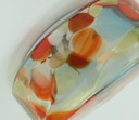 DECKENLAMPE Unterputz oder Wandlampe buntes Glas 1960er 70er Jahre