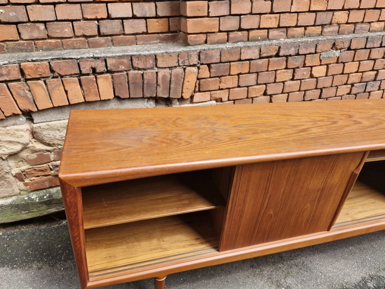 Teak credenza mid century discount