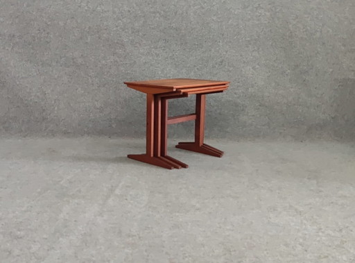 Satztisch Couchtisch 3Tlg. Teak Tisch Midcentury Design Beistelltisch Coffee Table 60Er Vintage  Retro