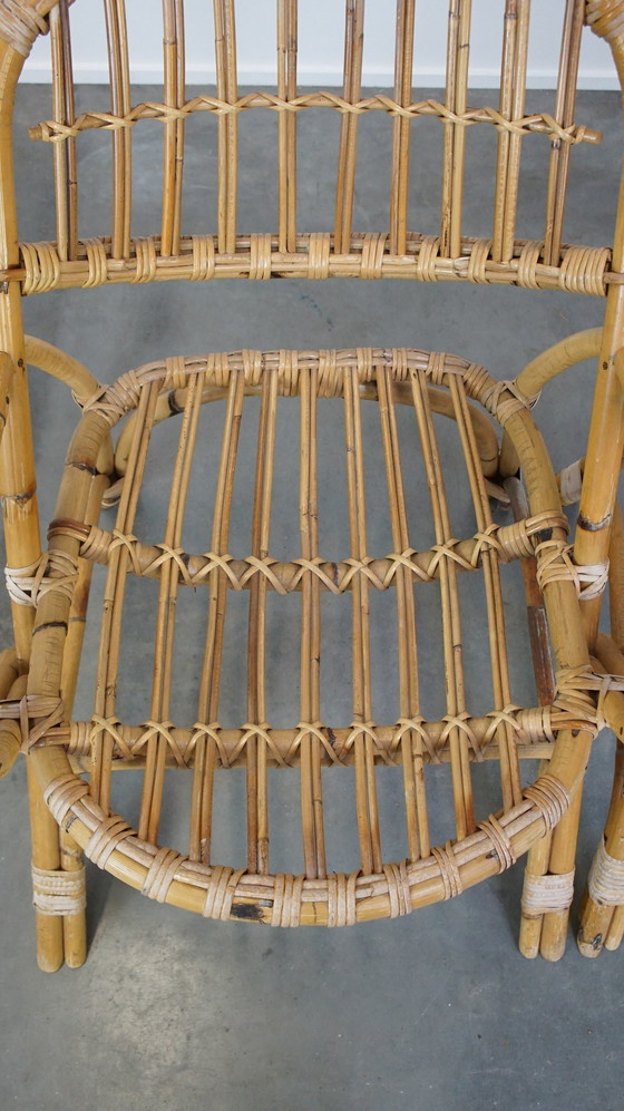 Image 1 of 2 X Rattan-Sessel mit Armlehnen