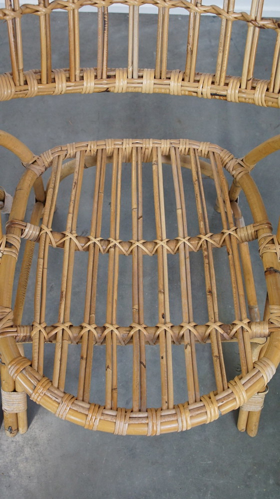 Image 1 of 2 X Rattan-Sessel mit Armlehnen