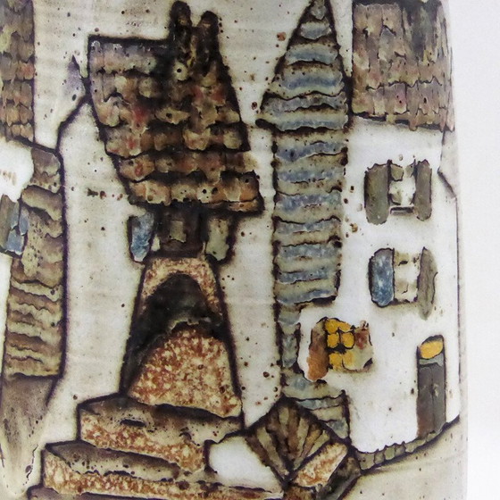 Image 1 of Vintage-Vase "Der Minotaurus" aus Schamotte-Ton von Paul Quéré, 1960
