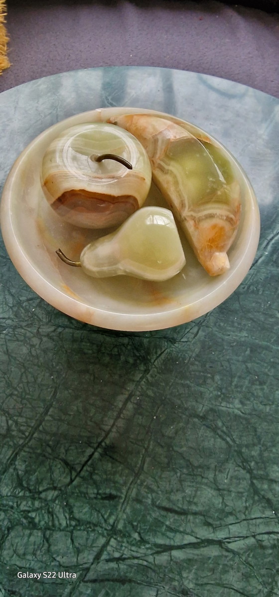 Image 1 of Obstschale aus Onyxmarmor