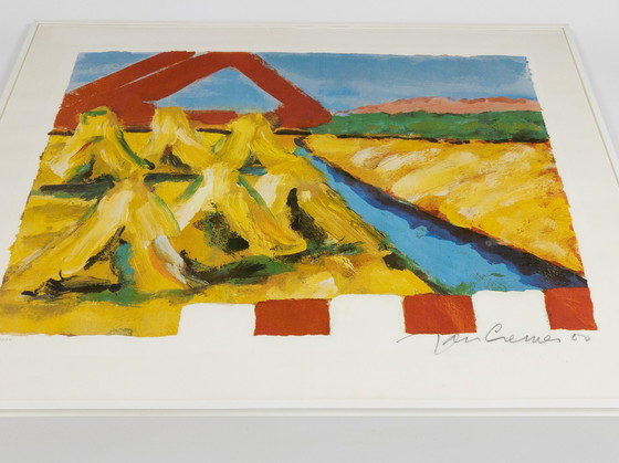 Image 1 of Jan Cremer – Siebdruck „Feuerwerkskatastrophe“, nummeriert und mit Bleistift signiert – Grafik – 2000