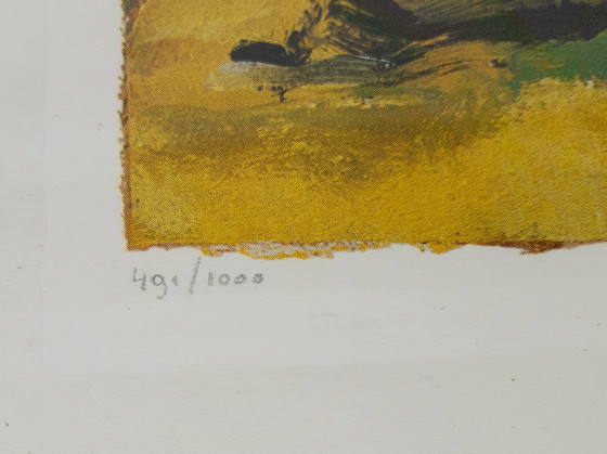 Image 1 of Jan Cremer – Siebdruck „Feuerwerkskatastrophe“, nummeriert und mit Bleistift signiert – Grafik – 2000