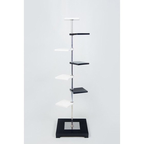 Image 1 of Vintage Bauhaus Blumensockel aus Chrom und Stahl von Robert Slezák, Tschechoslowakei 1930