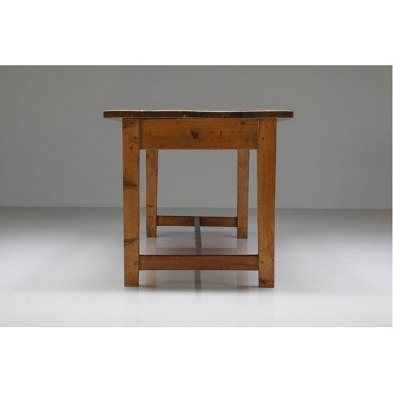 Image 1 of Rustikaler Esstisch aus Holz, 1950er Jahre