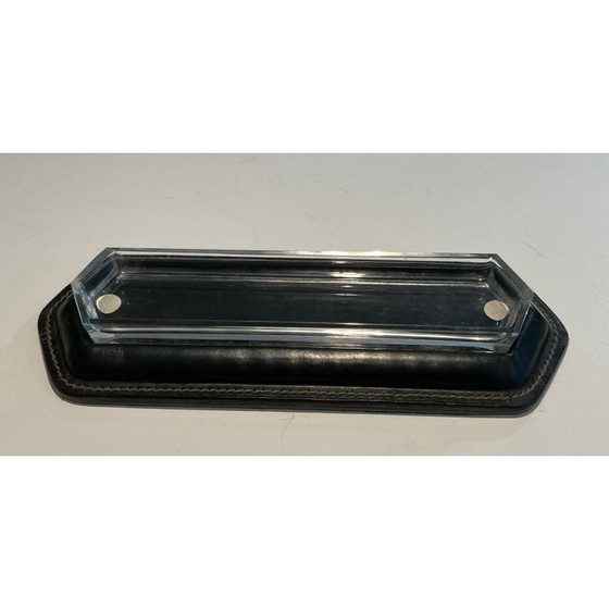 Image 1 of Vintage Keller gesteppt Leder Büro-Kit, Frankreich 1950