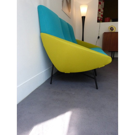 Image 1 of Vintage 3-Sitzer-Sofa von Dangles und Defrance für Burov, 1950