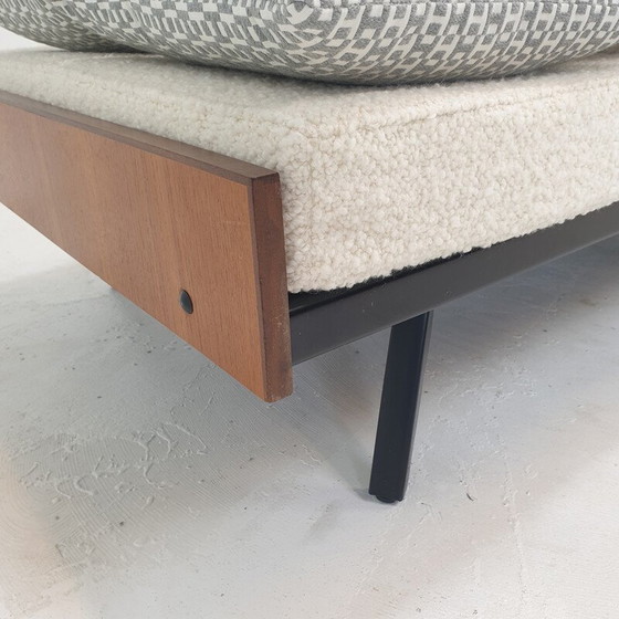 Image 1 of Vintage-Tagesbett mit Hermès-Kissen und Nackenrolle, Niederlande 1960er Jahre