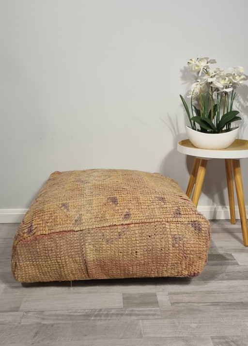 Vintage Berber Pouf.