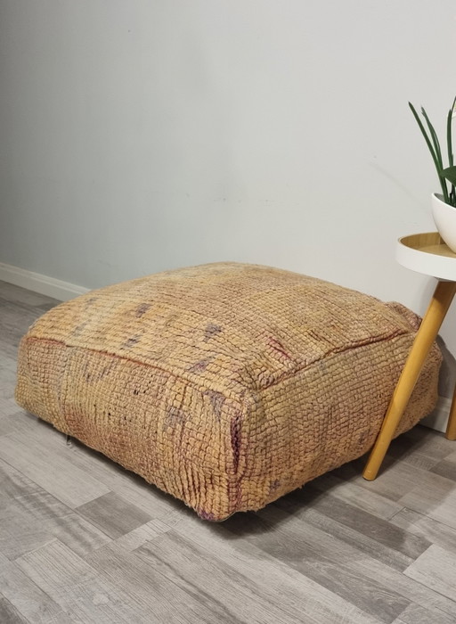 Vintage Berber Pouf.